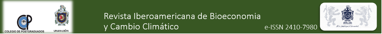 Revista iberoamericana de Bioeconomi y Cambio Climatico eISSN 2410-7980